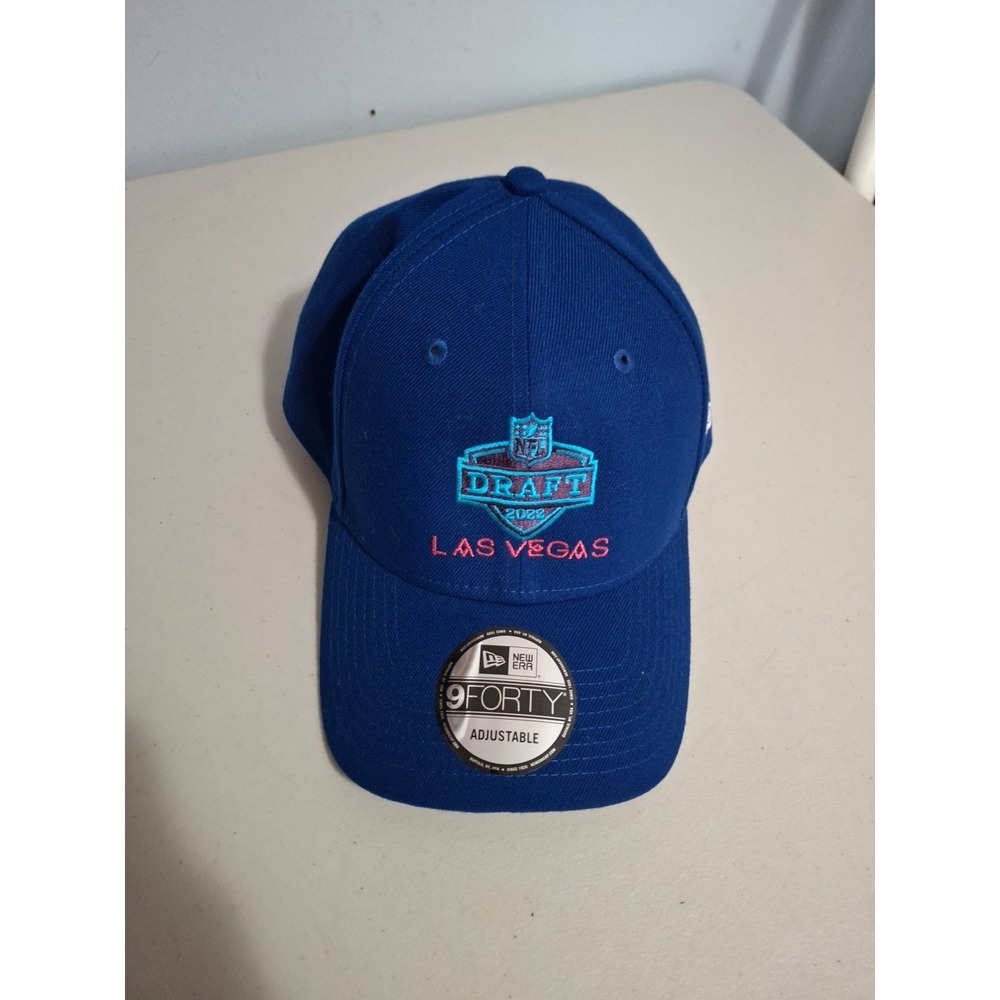 NFL Draft 2022 Las Vegas New Era Baseball Cap Hat Men Blue OS Curve Brim...